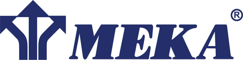 Meka logo in blue color