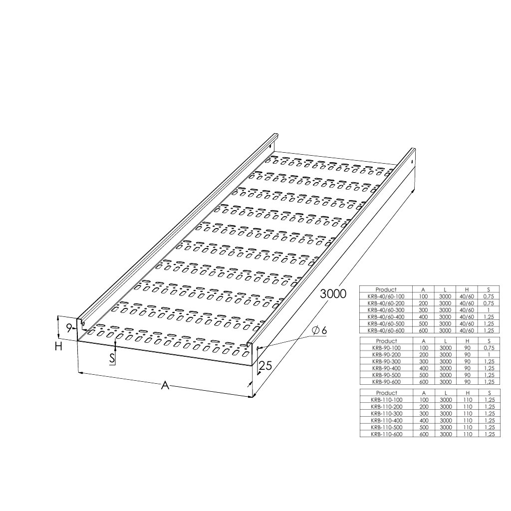 KRB-110-600 L=3000 PG - Image 2